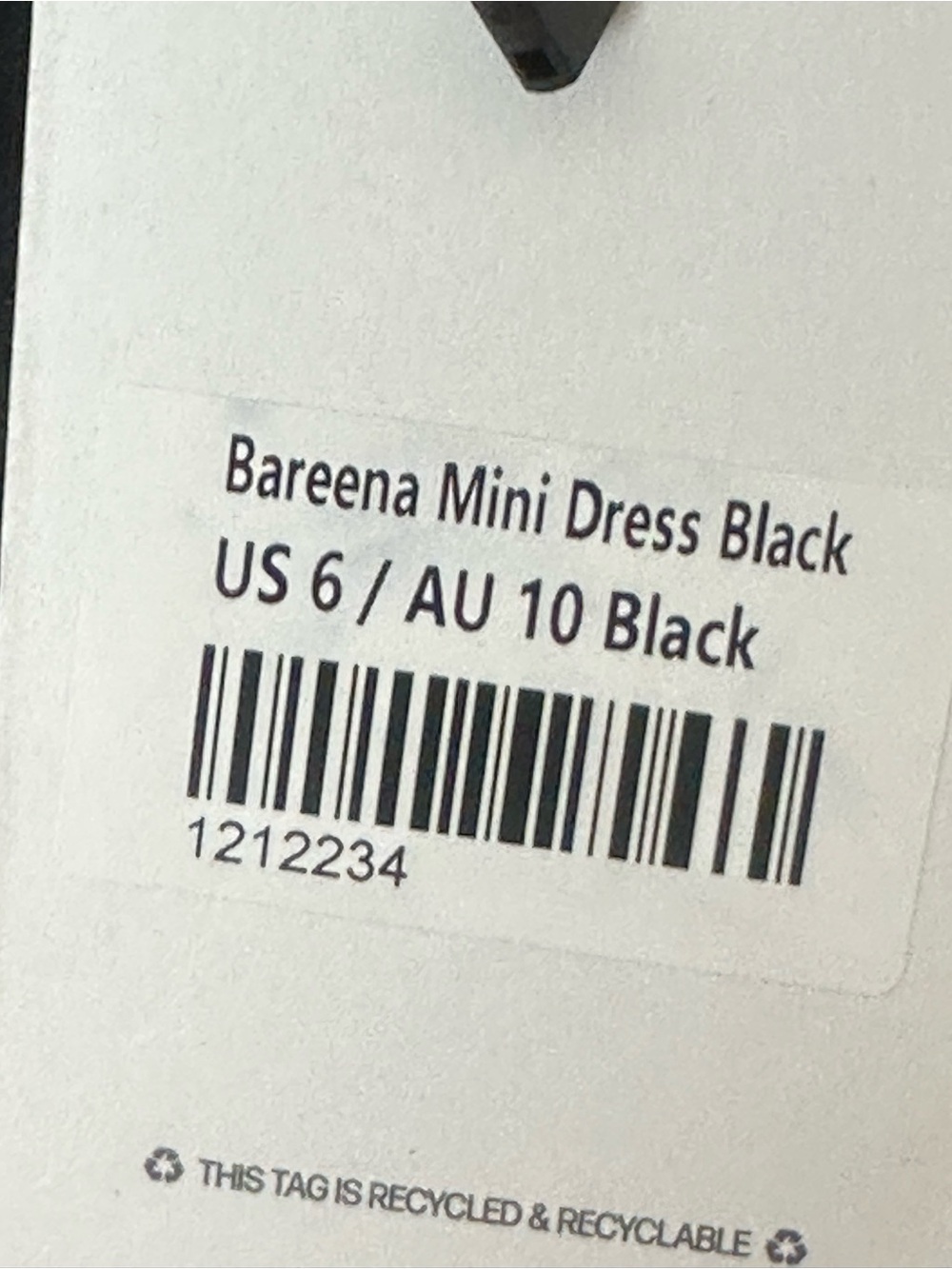 Princess Polly Bareena Mini Dress Black US 6 - Picture 6 of 6